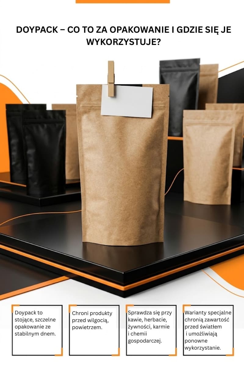 Doypack – co to za opakowanie i gdzie się je wykorzystuje?
